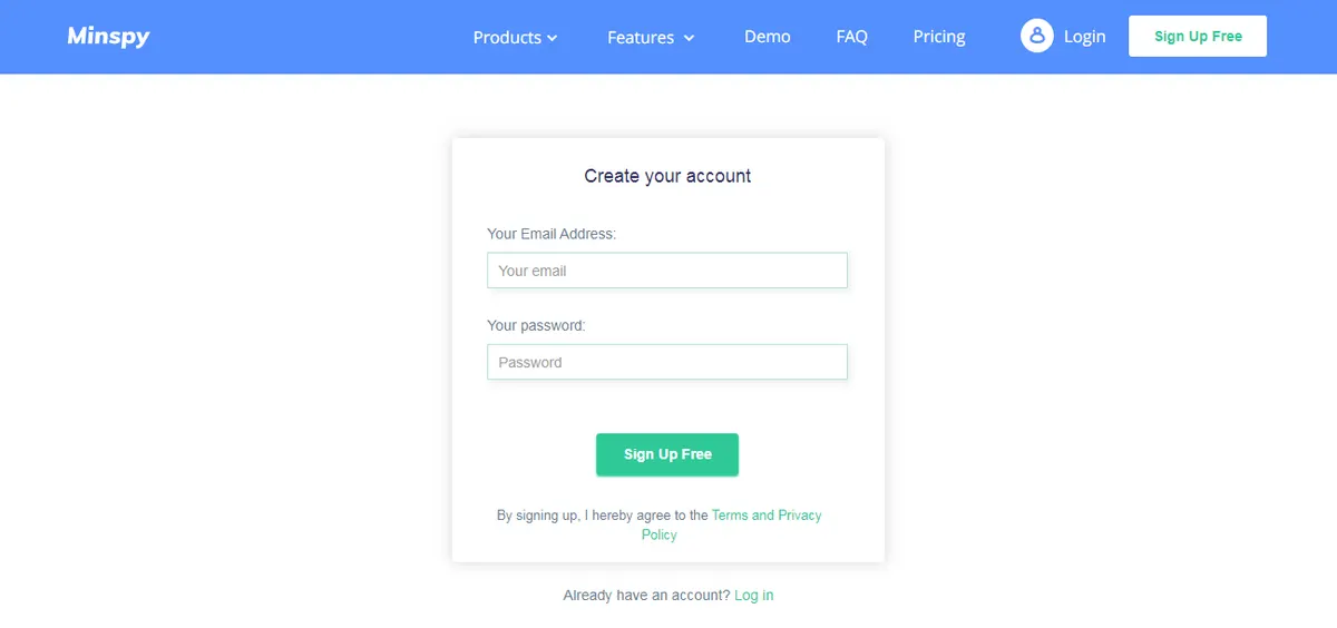 Register on Minspy Register on Minspy